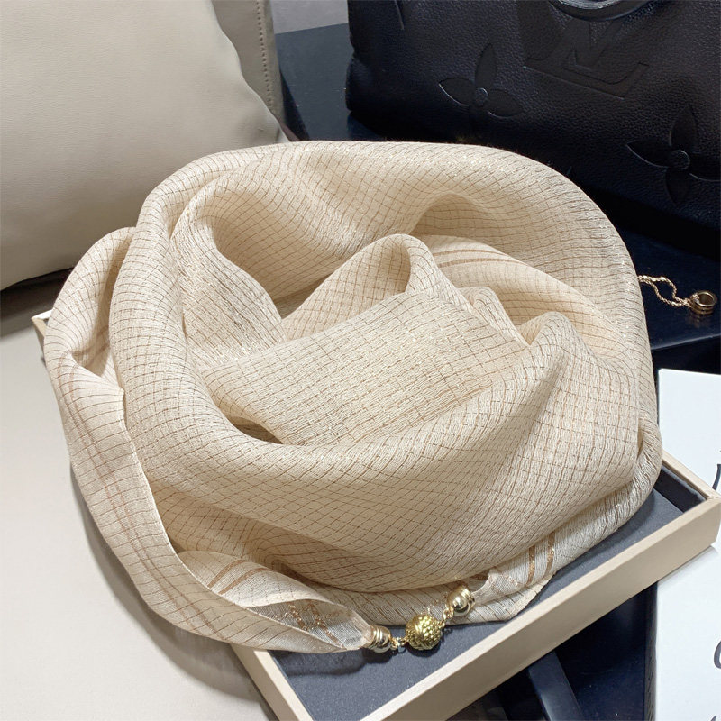 2024新款磁扣丝巾小方巾女围巾春秋冬季薄款纱巾护颈围脖子高级感,服饰配件/皮带/帽子/围巾,围巾/丝巾/披肩,淘宝优惠券,粉丝福利购,淘宝优惠卷