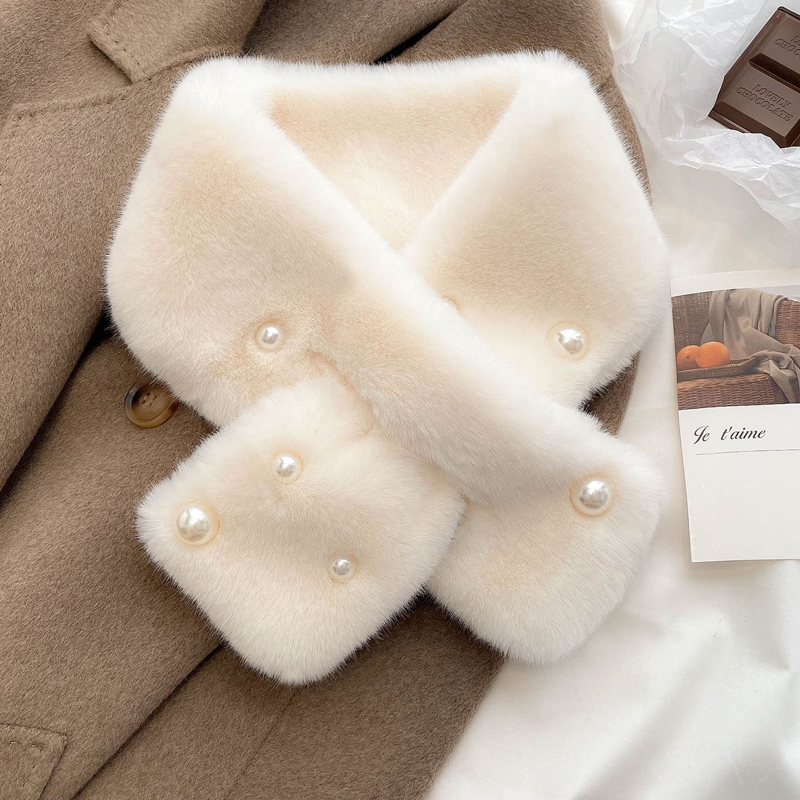 毛毛毛领围脖冬季2024新款围巾