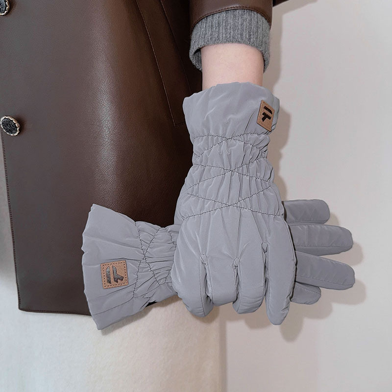 羽绒风加绒加厚防泼水骑行户外滑雪手套女冬季2025新款可触屏保暖,服饰配件/皮带/帽子/围巾,手套,淘宝优惠券,粉丝福利购,淘宝优惠卷