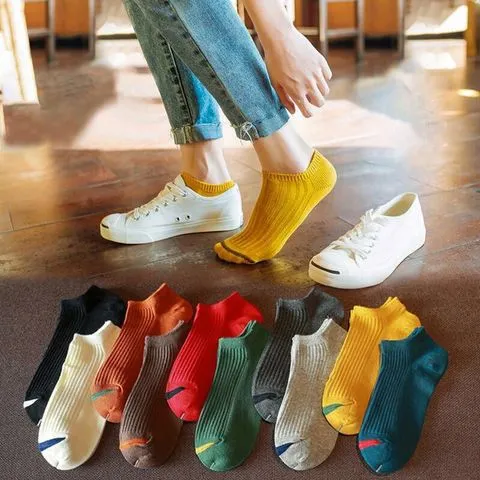 夏短袜Socks袜子女士四季韩版休闲隐形浅口可爱船袜薄款