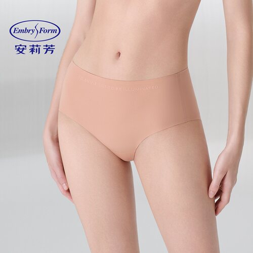 安莉芳性感中腰青年日常女三角裤舒适亲肤纯色时尚女内裤E201174