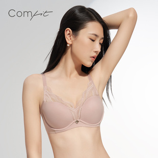 凉感抗菌文胸蕾丝性感上托胸罩CB00160 Comfit软钢圈内衣女薄款