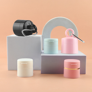 3g5克20g护手霜牙粉瓶翻盖牙粉盒挂钩磨砂双层膏霜盒瓶塑料乳液瓶