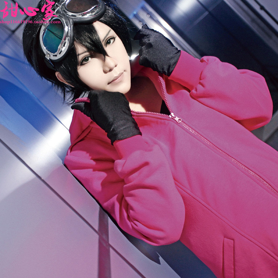 {甜心家}karneval狂欢节 gareki花砾 黑色 反翘cosplay假发