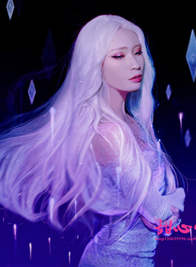 Frozen2 冰雪奇缘2 艾莎公主假发 Elsa cosplay披肩造型散发长发