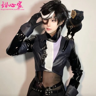 甜心家第五人格 真理之下 先知 黯 cos假发打毛工艺头顶 黑白拼色