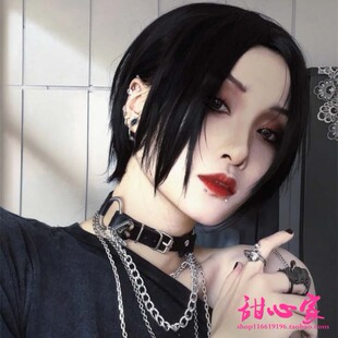{甜心家} NANA 大崎娜娜 黑色万用 中分短款cosplay假发现货包邮