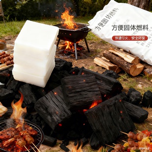 方便固体燃料 户外烧烤木炭快速引火助燃 点炭引炭蜡块生火工具