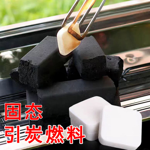 引炭固体燃料 木炭竹炭木柴引燃助燃神器 户外露营烧烤生火工具