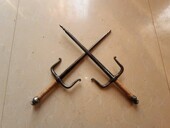 包邮 新款 菱形功夫铁尺梅山铁尺点穴尺忍者神龟影视道具铁匠铺定制