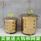 加厚金色桶室内合金桶不锈钢桶买就送火钩和网架 包邮