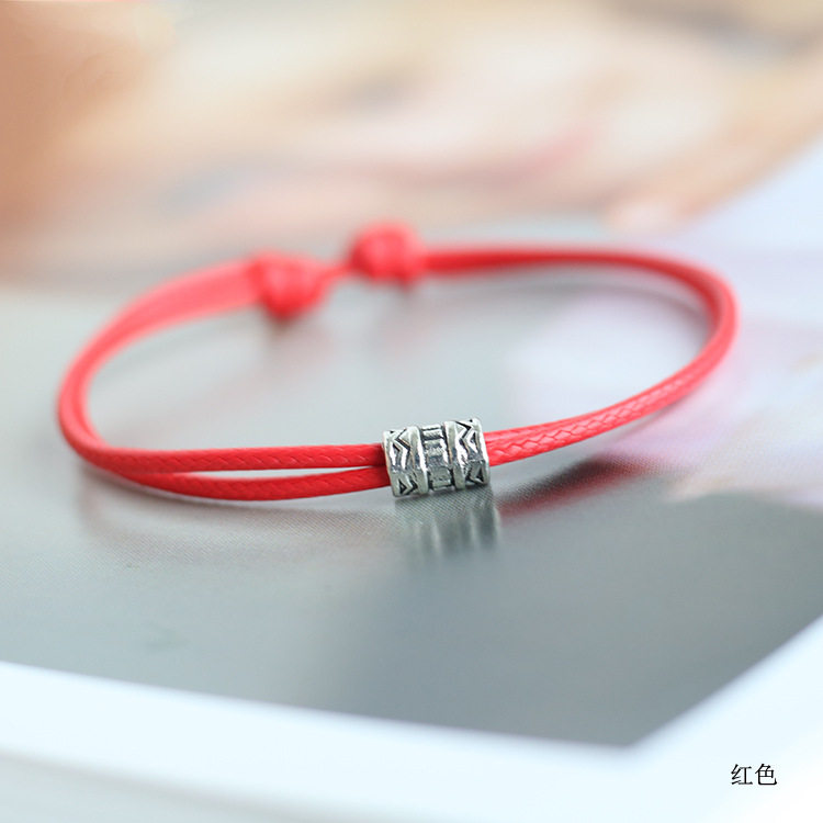 古缇小手绳红绳手链森系清新情侣腊皮个性男女学生韩版简约闺蜜款