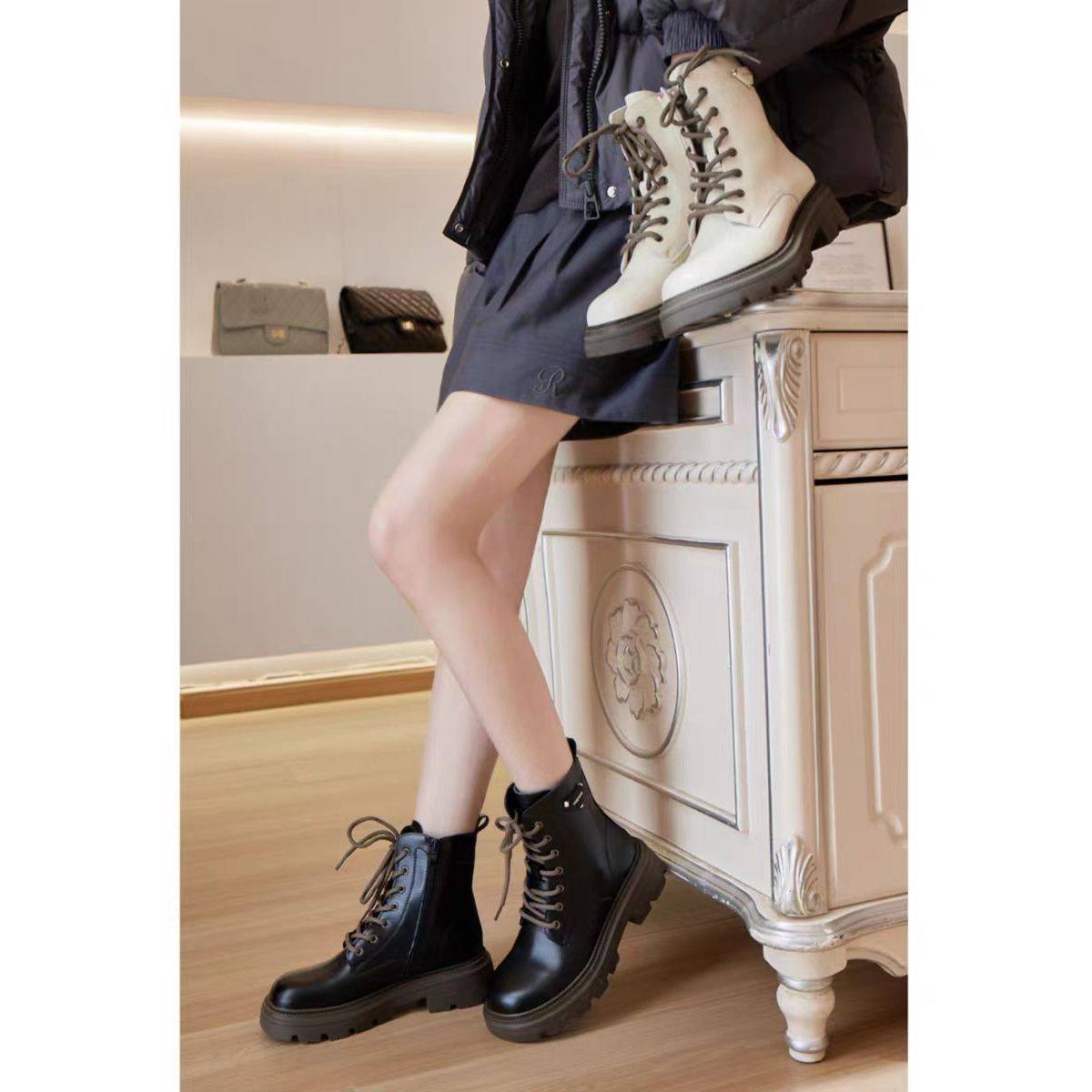 【恩佳专享】气质洋气辣妹风百搭马丁靴x888,女鞋,马丁靴,淘宝优惠券,粉丝福利购,淘宝优惠卷