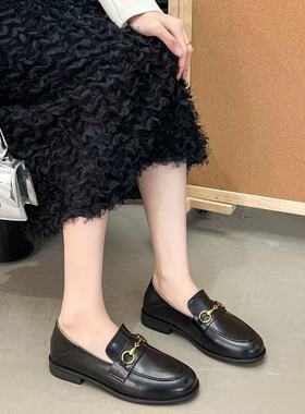 【陈书婷专享】英伦小众法式复古乐福鞋27012