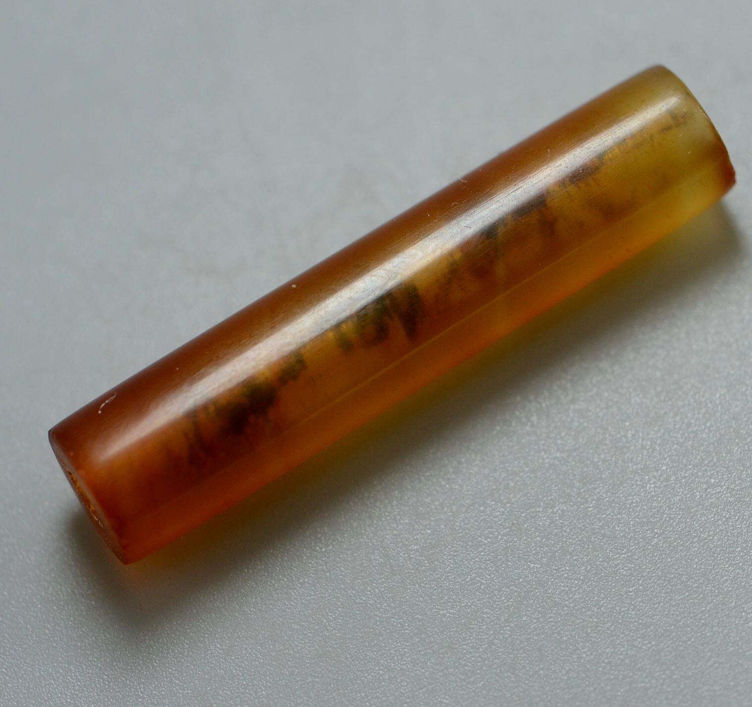 契丹辽代红玛瑙管古珠老珠精品项饰长管古董佩饰搭配散珠包老放漏