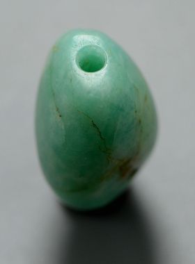 高古天河石珠北方文化期龟背项饰吊坠勒子古珠精品包老放漏老珠子