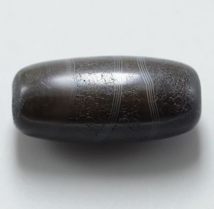 千年缠丝玛瑙珠藏传风化纹糖球勒子项饰古董吊坠蚕丝古珠精品放漏