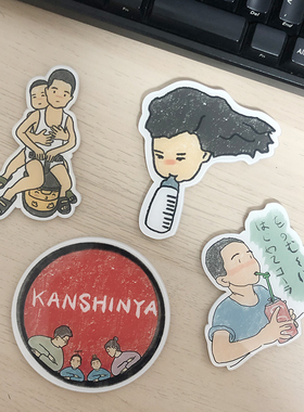 日系头像转手绘韩国来图冰箱贴