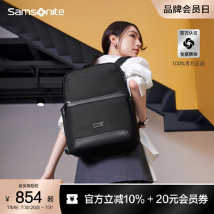 大容量高級(jí)通勒商務(wù)電腦包女款 Samsonite新秀麗雙肩包新款 背包NS5