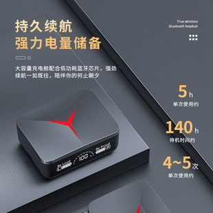 M10蓝牙耳机超长续航TWS大电量电竞游戏低延迟耳机源头工