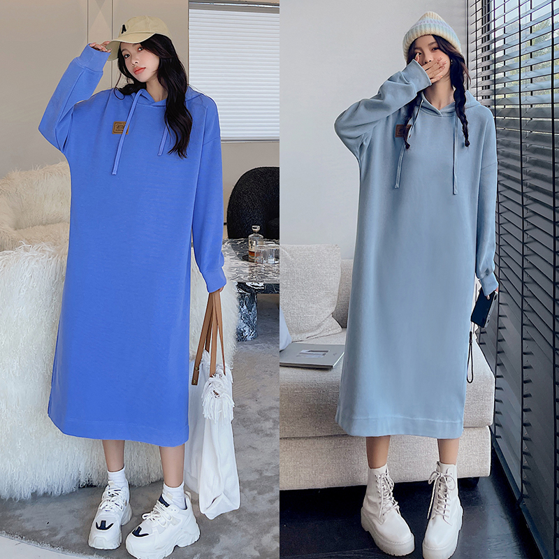 2023秋冬季复古chic港风连帽