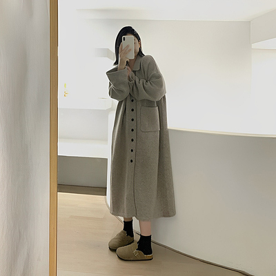 通勤羊绒纯色小个子森女系
