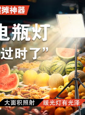 暖黄光夜市摆摊专用led灯超亮电瓶灯12v48v60v伏地摊照明灯强光款