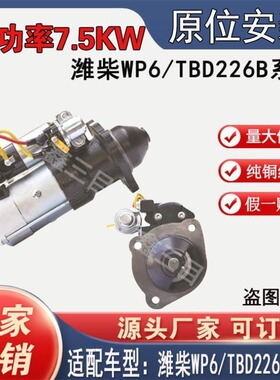 【正品】潍柴WP6/TBD226B起动机13033591原厂号10齿道依茨马达