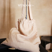 WUROOMful「Little Series配件系列·褶皱抽绳布袋」限定盐粉色