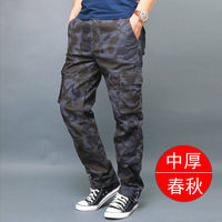 Men's trousers, spring American work pants, men's loose straight-leg pants, outdoor casual long pants, pure cotton durable work pants thumbnail 5