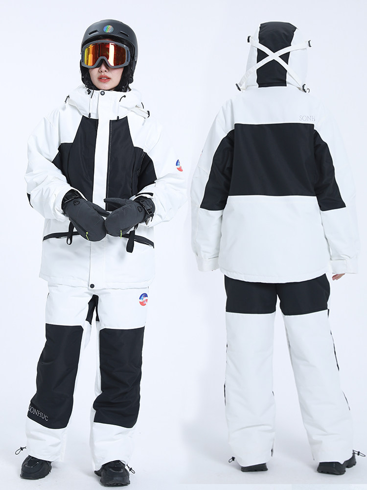 定制LTVT24新款专业滑雪服套装男女单板透气户外加厚防风防水保暖