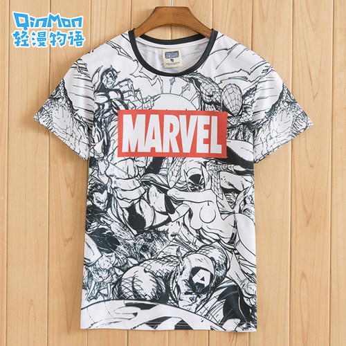 漫威钢铁侠十周年marvel联名T恤