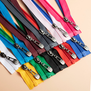 7号尼龙70厘米长款运动服黑色拉链条配件羽绒服衣服外套拉锁头