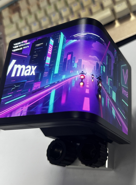 泰尼威尔 CPU分体水冷头散热器6.67寸多方位曲面副屏幕水泵头一体