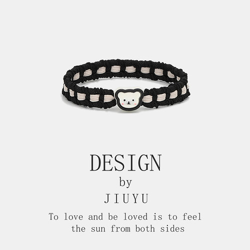 情侣款皮筋手链两用男朋友专属