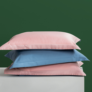 100支长绒棉贡缎枕套一对装 全棉纯棉枕芯内胆套48cmx74cm枕头套