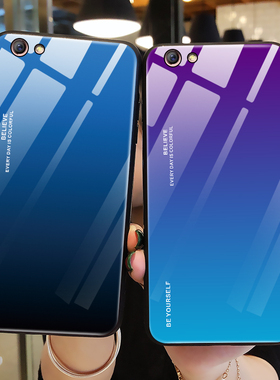 适用oppor9s手机壳玻璃oppor9保护硅胶套oppo r9plus全包r9splus防摔青紫色ins风r9m软壳st男sk女oopp外opopr