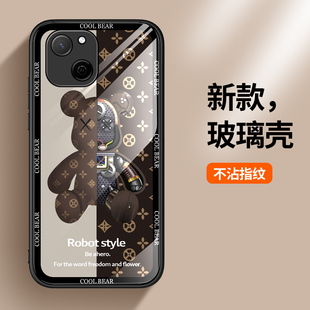 索风适用华为麦芒a20手机壳玻璃智选芒麦20a保护5G硅胶套TYH632M全包防摔机械熊软壳a2o外壳女荣耀个性 创意男