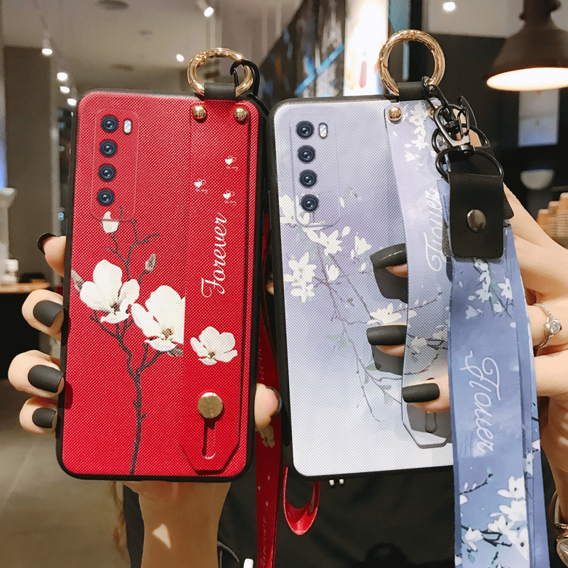 适用华为nova7手机壳nova7se保护硅胶套nova7pro全包nove软壳5G防摔JER一AN10外壳CDY男por女JEF腕带支架挂绳