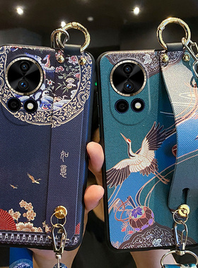 适用华为nova12pro手机壳如意腕带nove12ultra保护novo12硅胶套ADA一AL00U全包防摔外nava软壳uitra女por新款