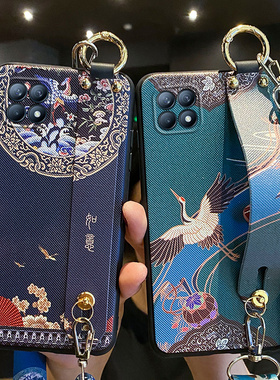 适用opporeno4se手机壳如意reno4腕带保护reno4pro硅胶套oppo斜挎挂绳5G全包PEAM00防摔ren0软opop女PDP新款4