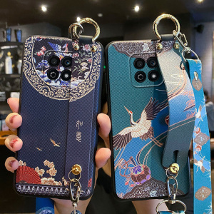 适用华为荣耀play5活力版手机壳如意腕带paly5保护硅胶套NEW一AN90斜挎挂绳全包honor防摔软外paly女新款妈妈