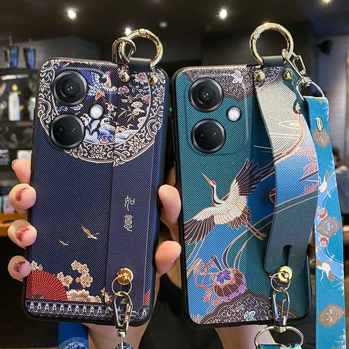 适用oppok11手机壳斜挎挂绳
