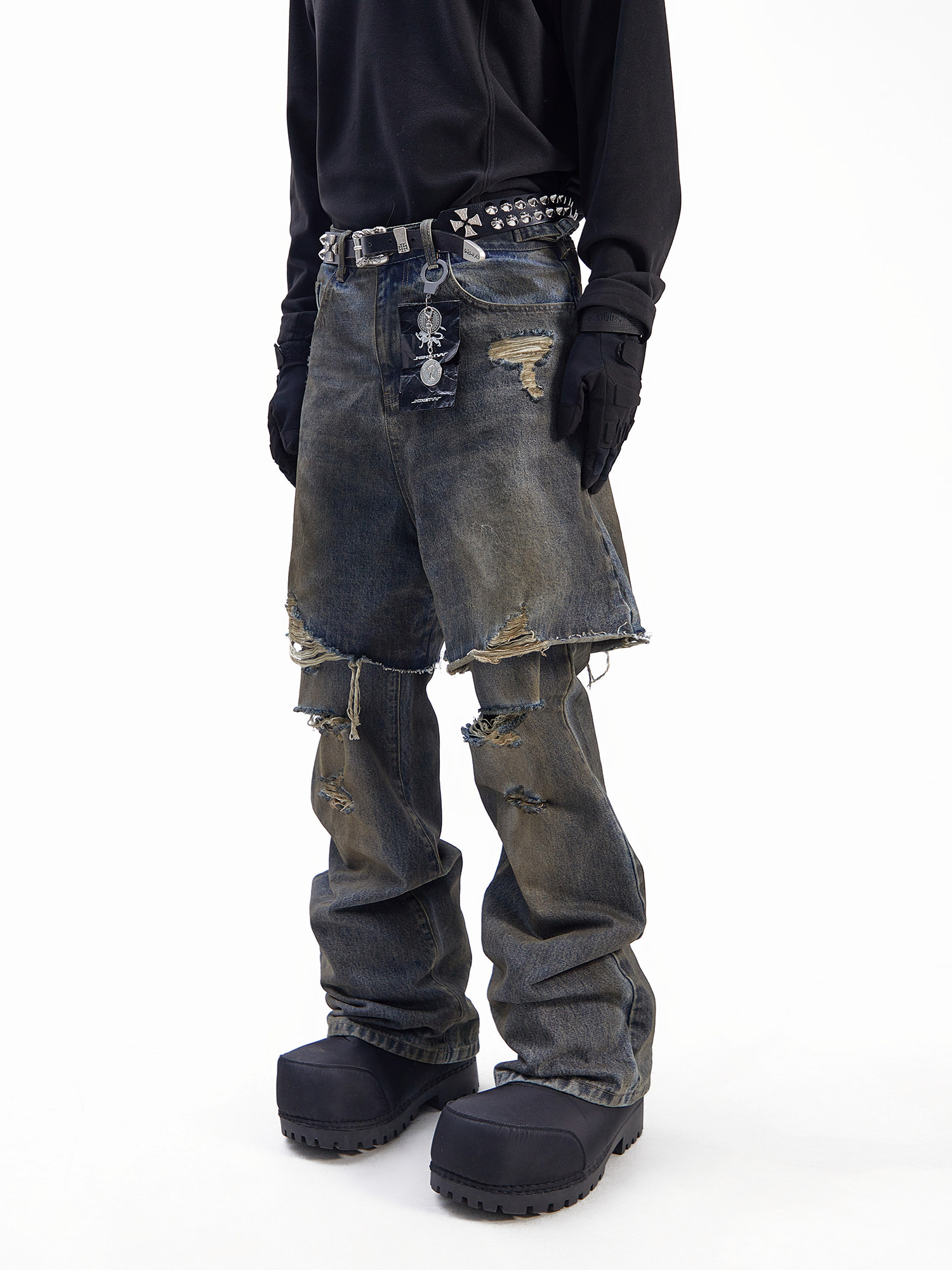 Loose Sagging Dad Jeans: 2-Piece Electroplated Wash - Buy from Taobao, China | Shopme Agent