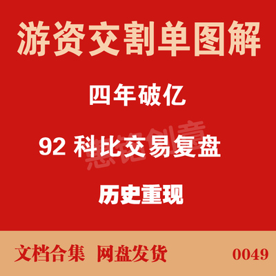 92科比交割单复盘K线图解（操盘案例/交割单/K线/标注买卖点）