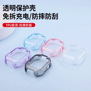 適用于華為兒童手表5X保護(hù)殼鋼化膜5Xpro掛繩智能電話手表硅膠保護(hù)套透明防磕碰AHP AL10專用防刮防摔套