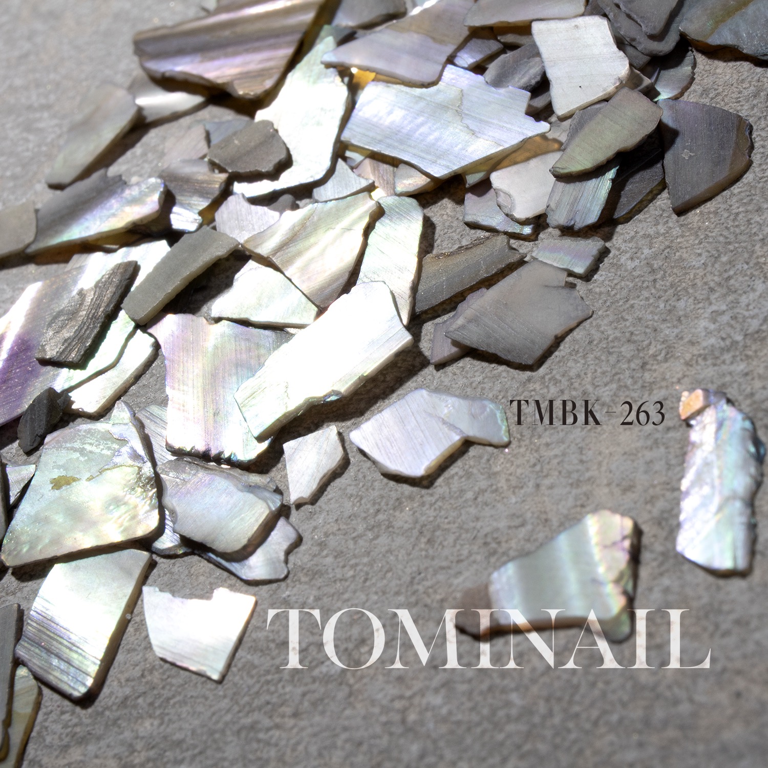 【现货】日本 Tomi nail饰品蓝灰色贝壳片薄片约3.5克入