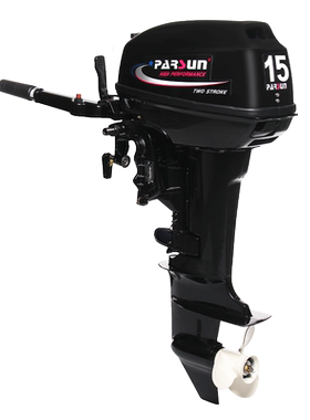 百胜二冲程15马力船外机马达船挂机船用推进器橡皮艇冲锋舟包邮