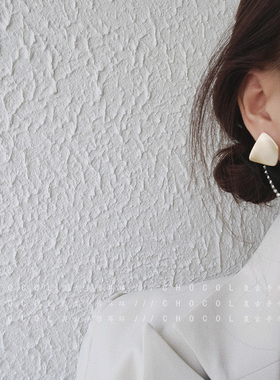 纯银复古港风几何耳环女高级感气质耳钉哑光磨砂冷淡风蚊香盘耳夹