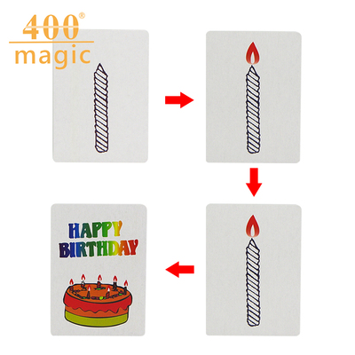 生日快乐 魔术道具近景扑克牌组 魔术玩具简单震撼新奇特400magic